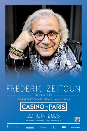 affiche Frédéric Zeitoun en concert au Casino de Paris